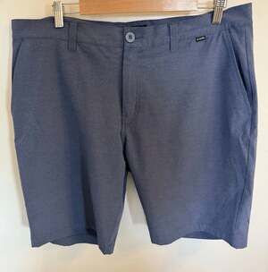 TravisMathew Men's Size 38 Blue Hybrid Performance Golf Walk Shorts